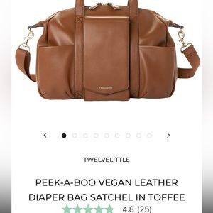 TWELVELITTLE Vegan leather diaper bag